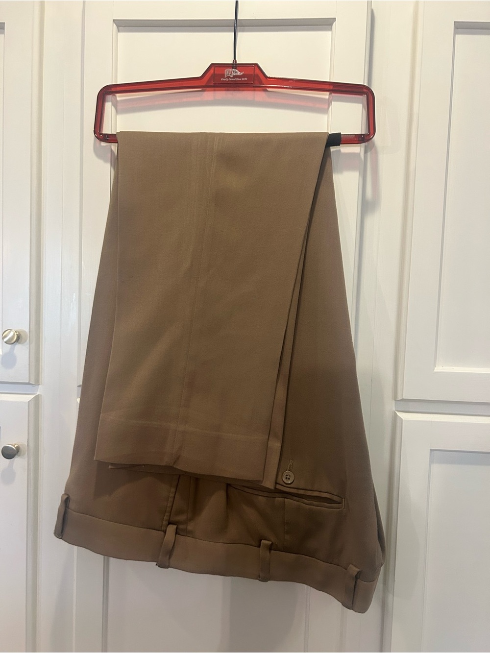 Men's Tailored Dress Pants in Tan